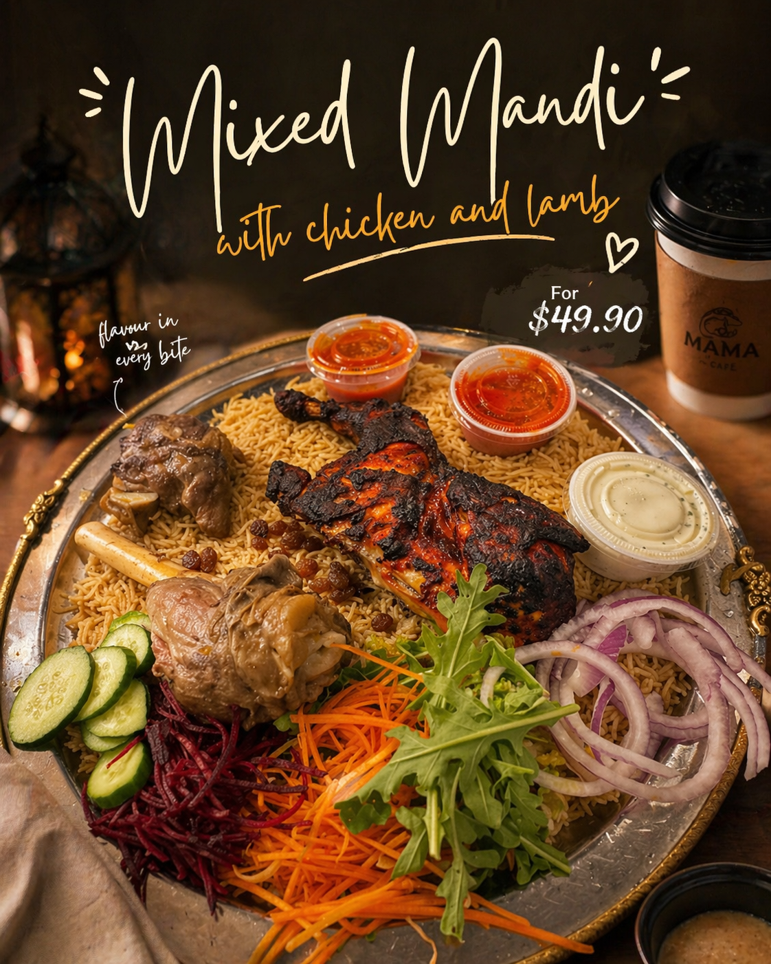 Styled takeaway dish social post